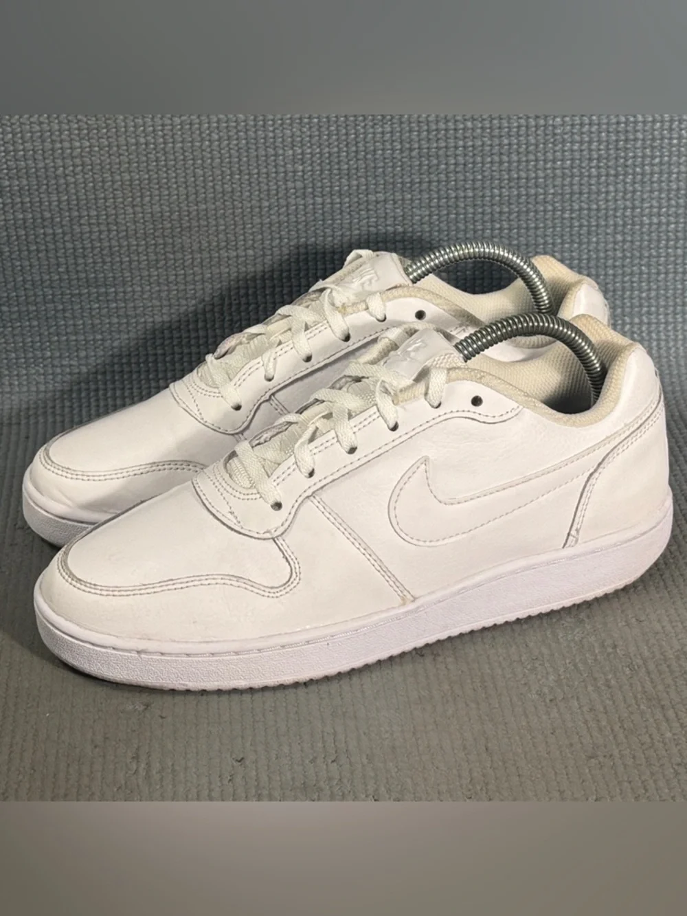 Nike Ebernon Low Casual All Triple White Sneakers AQ1775-100‎ Men's Size 7